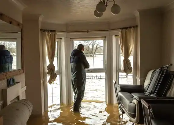water damage restoration service Hoyleton